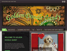 Tablet Screenshot of goldendoodledandy.us